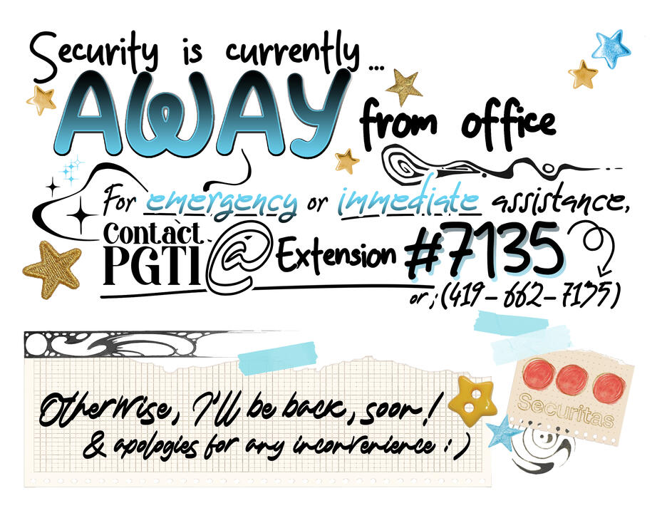 "Away" Sign Design