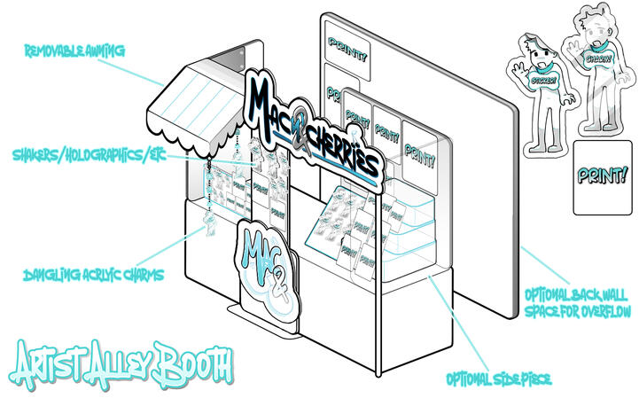 Artist Alley Booth Concept Design