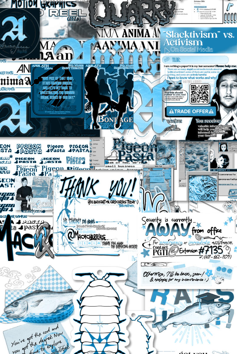 My graphic design work encompasses both recreational and professional. Everything from social media marketing and web design to holiday cards and printed ads!