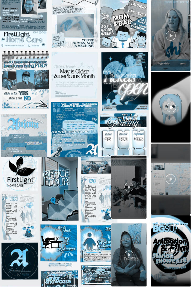My social media portfolio highlights my eye for eye-catching things! Features fresh, unique video and still content that have effectively "stopped the scroll."